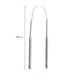 1/2/4 Pcs Reusable Stainless Steel Useful Tongue Scraper Cleaner Fresh Breath Cleaning Coated Tongue Oral Hygiene Care Tools