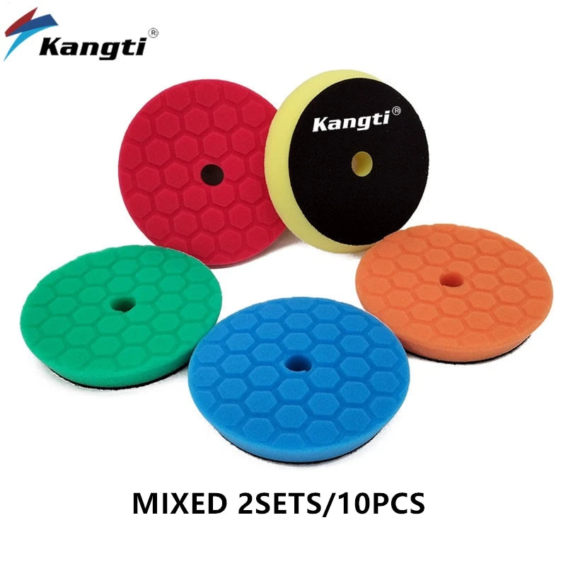 5 (125mm)/6 (150mm) Inch Car Waxing Buffing Pad Germany Foam Polishing Disc Auto Care Repair Tools Wax Pads for Car Detailing