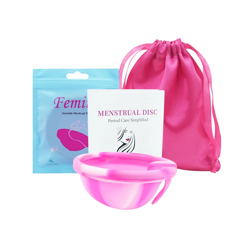 Silicone Menstrual Disc Cup Period Menstrual Collector Menstruation Menstrual Disk Women Health Care Feminine Hygiene Extra-Thin