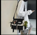 Harajuku Men Nylon Crossbody Bags for Women Messenger Bag Girls School Book Bags Youth Canvas Handbags Shoulder Bag Sac Bolsas