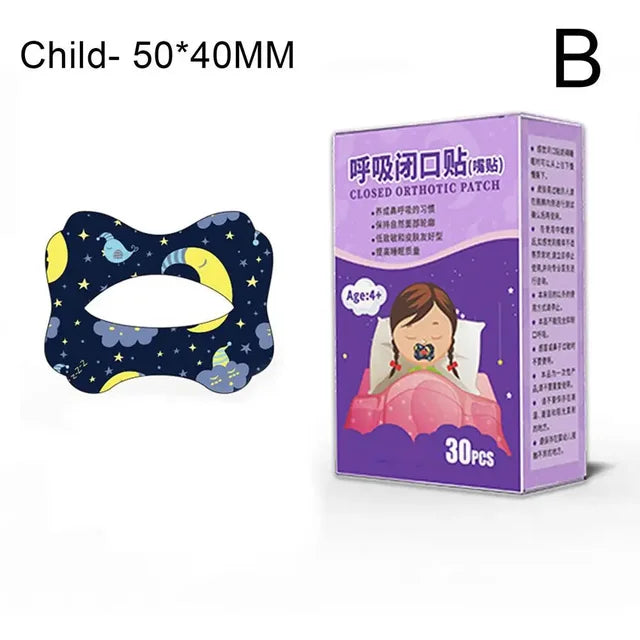 Anti-Snoring Stickers for Kids and Adults, Stop Snoring Patch, Improve Sleep, Better Breathing, Night Sleep, Mouth Orthosis, Q8O5, 30 Pack 