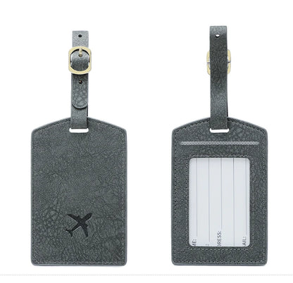 Fashionable new PU luggage tag, boarding pass for overseas travel, luggage tag, anti-loss name card, luggage tag