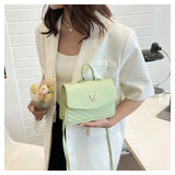 PU Versatile and Fashionable Portable Small Square Bag Single Shoulder Crossbody Bag Luxury Designer Handbag Women's Bags