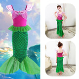 Children's Mermaid Cosplay Costume Girls' Role Play Costume Carnival Halloween Birthday Party Costume Summer Princess Dress
