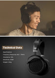 HIFIMAN SUNDARA Over-Ear Full-Size Planar Magnetic Headphones (Black) with High Fidelity Design Metal Casing