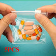 5Pcs Reusable Pill Pouch Bags Zipper Pill Bag Transparent EVA  Self-sealing Medicine Storage Device Travel Accessories