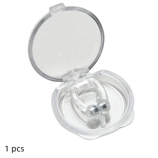 Magnetic Snore Stopper Ring, Nasal Dilators, Aid Device with Case, Stop Snoring Nose Clip, Night, Easy Breathe, 1, 2, 4 pcs 