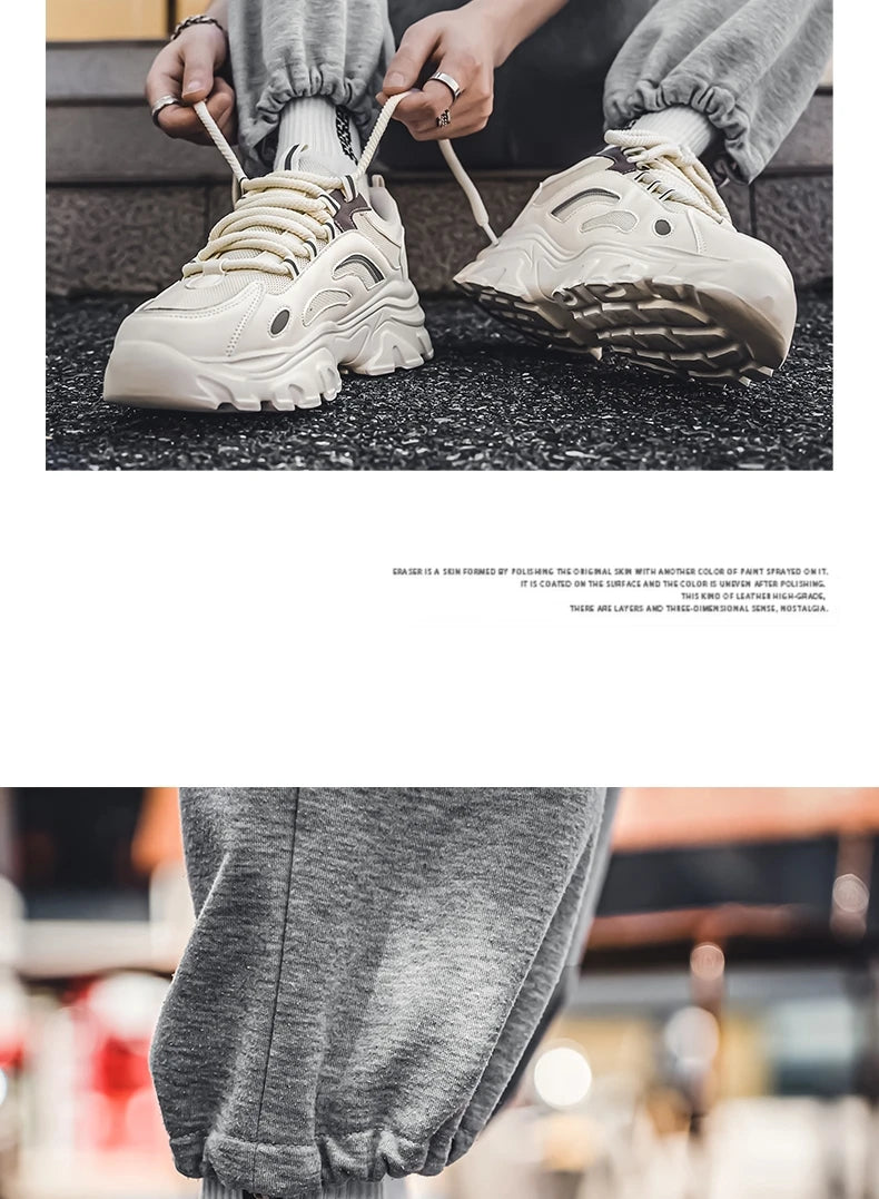 Men's Casual Shoes Sneakers for Men Trendy All-match Man Sports Shoe Hard-wearing Easy To Clean EAEOVNI Main Push Male Sneaker