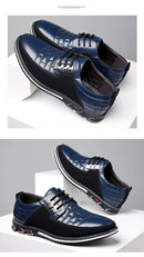 2024 Autumn Business Casual Shoes for Men Trend Classic Leather Shoes Outdoor Men Sneakers Sewing Breathable Men's Dress Shoes