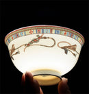 Bone China Tableware Set,Ceramic Luxury Kitchen Dinnerware,Porcelain Bowl,Plate,Spoon Combination,Wedding Gift,Horse Finished