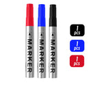 Permanent Paint Marker Pen Waterproof Black Pen for Tyre Oily Markers Quick Drying Signature Pen Stationery Supplies