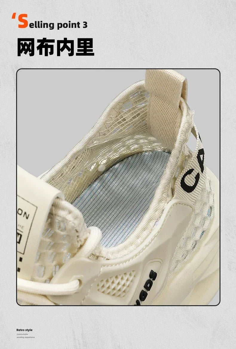 Men's Summer Mesh Sneakers - Breathable for Casual Outdoor Running Tennis Hiking & Luxury Platform Loafers Style