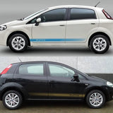 2pcs Car Long Side Stripes Stickers DIY Auto Vinyl Film Decals For FIAT Punto DIY Automobiles Decoration Car Tuning Accessories
