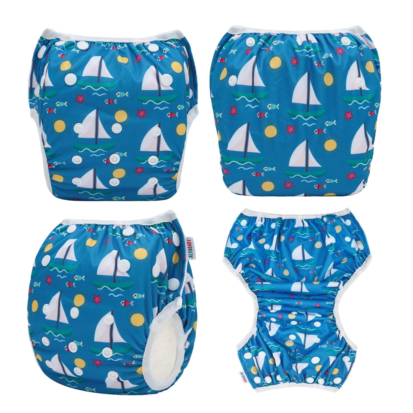 U PICK ALVABABY Swim Nappy Fashion Design Reusable Swim Diaper for Baby Under 1 year Old