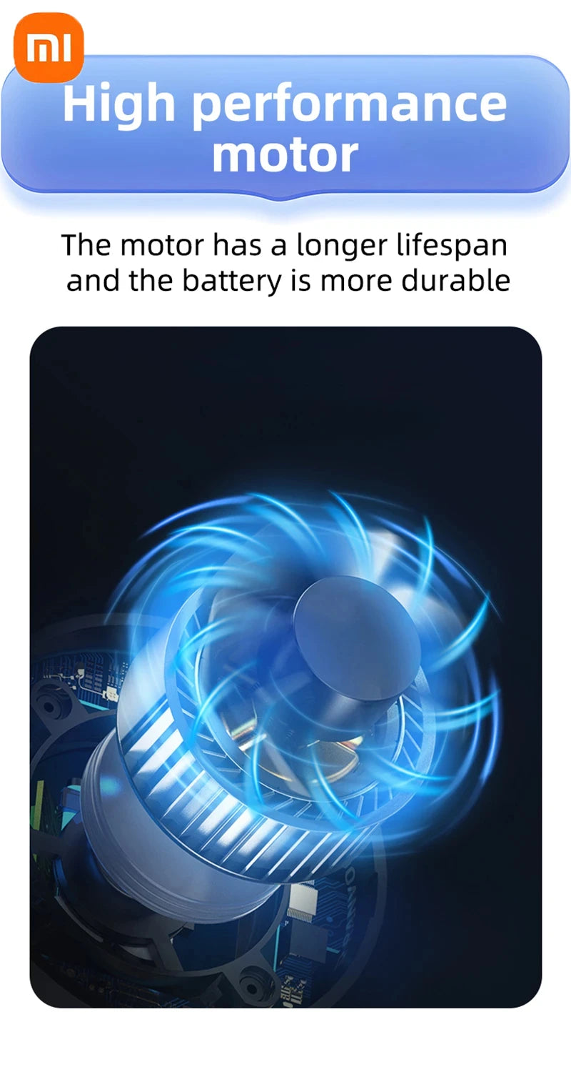 Xiaomi Handheld Portable Fan 100 Wind Speeds Adjustable Usb Charging Mini Outdoor Portable Turbo Long-lasting High Speed Fan