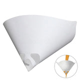 Filtro de papel de malla para pintura en aerosol para automóviles, embudo purificador de filtro de pintura desechable, embudos de papel cónicos de nailon y micras. 