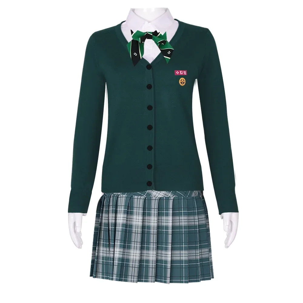 New Anime Kids Girl Roleplay Cosplay Costumes Zoey Full Costume Set for K-pop Halloween Carnival Party Suits Clothes Outfit