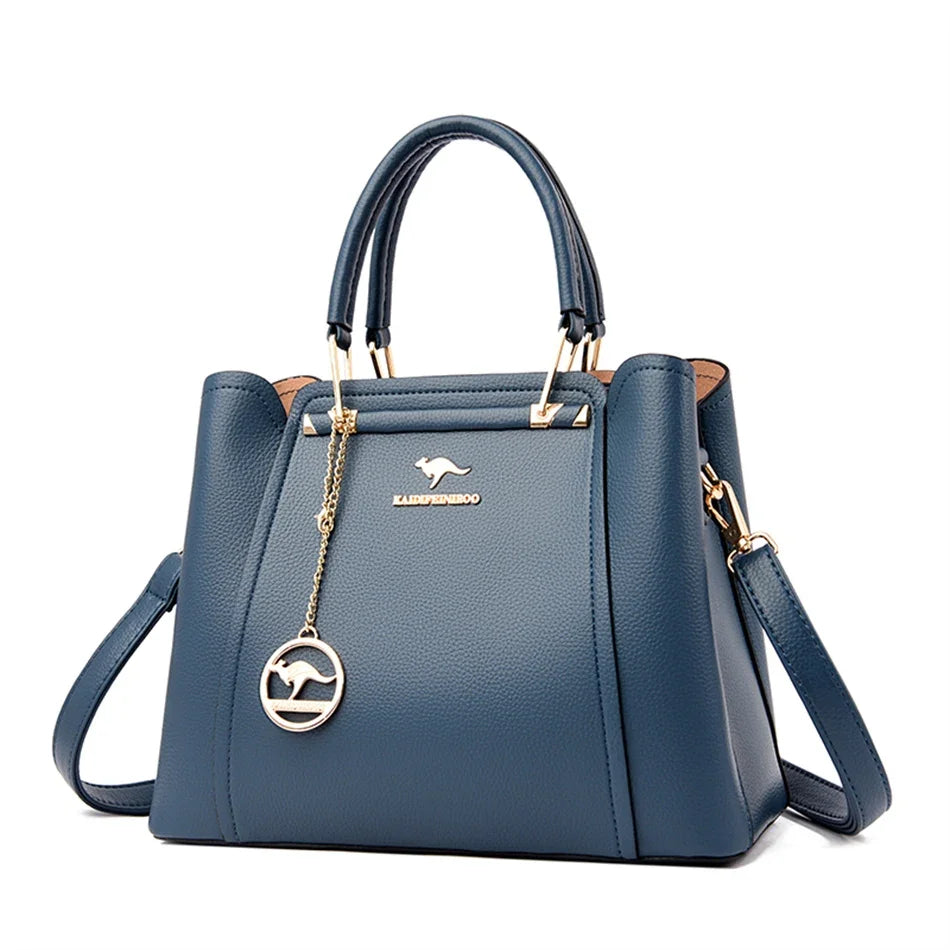 2024 Luxury Women Designer 3 Layers Shoulder Crossbody Bag Ladies Large Capacity Leather Handbags Shopper Brand Messenger Totes