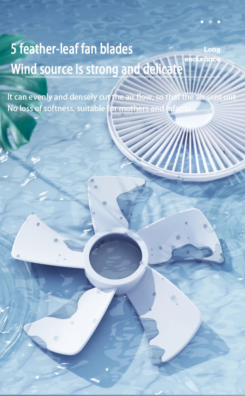 Portable Fan USB Rechargeable Folding Telescopic Floor Standing Fan Remote control Mini Fans Outdoor Camping Cooling fan home
