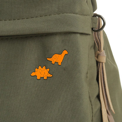 3 pçs/set bonito criativo dinossauro coleção pinos stegosaurus em forma de esmalte broches mochila saco jóias decoração