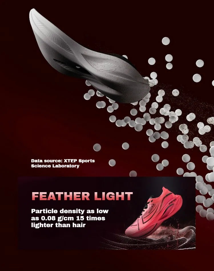 Xtep 160X 3.5 Pro Running Shoes Professional Marathon PB Carbon Plate Sport Shoe Cushioning Shock Sneakers 976419110084