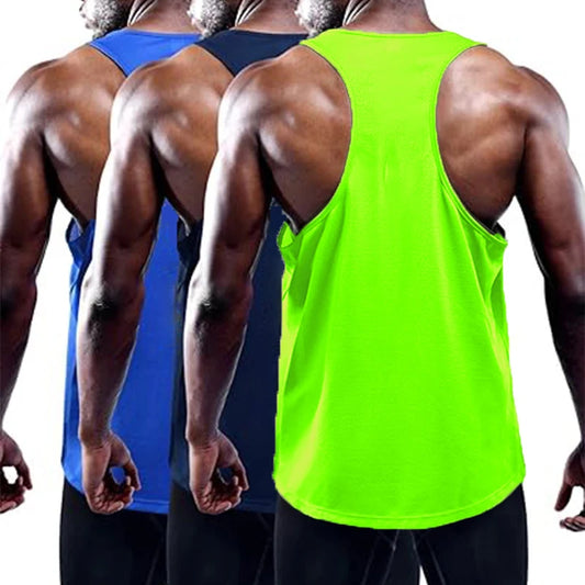 Men's Running Tank Top Summer Sport Gym Training Vest Quick Dry Tank Top Workout Singlets Men Fitness Bodybuilding Sleeveless Shirt
