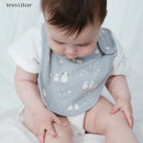 Juego de 3 baberos impermeables para bebés y niños, delantal con dibujos animados, pañuelos para la cena, paños para eructar, accesorios para bebés.