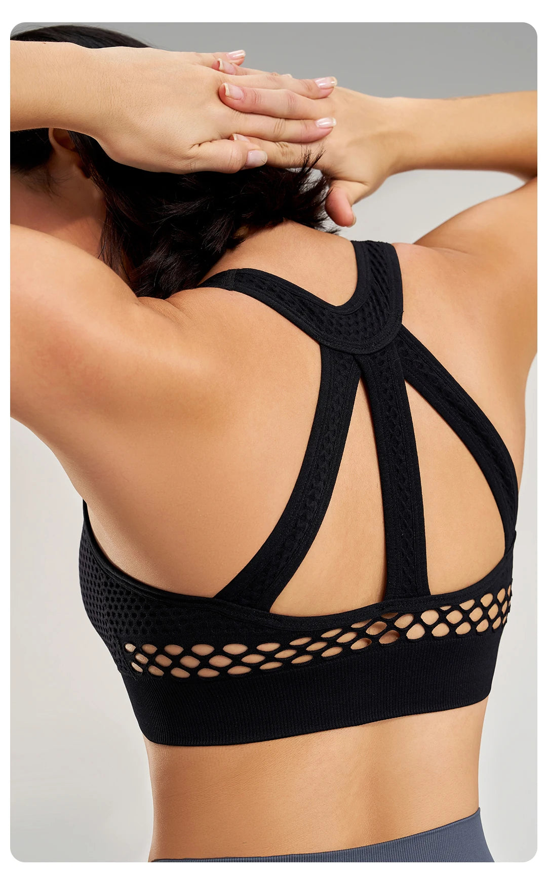 Ropa interior deportiva transpirable y a prueba de golpes para mujer, sujetador de yoga para correr, entrenamiento, espalda descubierta, push up, para gimnasio y ejercicio.