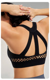 Ropa interior deportiva transpirable y a prueba de golpes para mujer, sujetador de yoga para correr, entrenamiento, espalda descubierta, push up, para gimnasio y ejercicio.