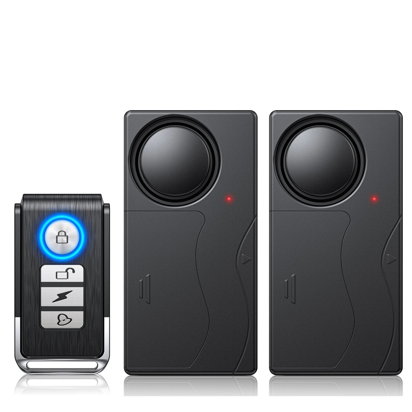 Extractme 108dB Anti-Theft Alarm Wireless Vibration Alarm with Remote Control Door and Window Alarm Car Alarm Security System