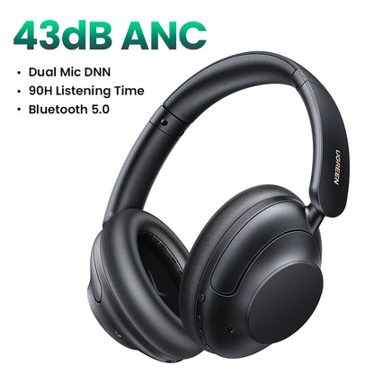 UGREEN HiTune Max5 Hybrid Active Noise Cancelling Earphone Wireless Over Ear Bluetooth Headphones 90H Playtime Hi-Res Audio LDAC