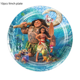 Disney-Moana Birthday Party Decorations, Balloons, Disposable Tableware, Cup, Plate, Baby Shower Toys, Celebration Supplies 