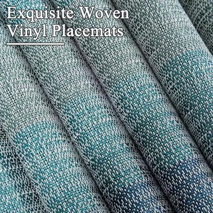 4pcs/set PVC Placemats Heat Insulation Dining Table Mat Waterproof Oil Proof Placemat Table Kitchen Home Party Hotel Accessories