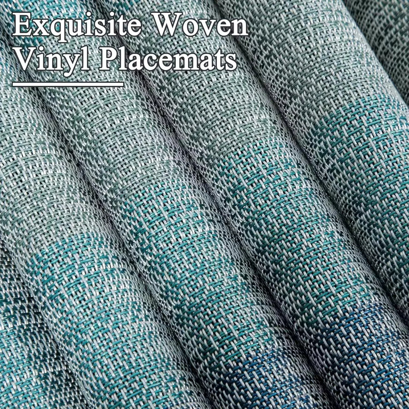 4pcs/set PVC Placemats Heat Insulation Dining Table Mat Waterproof Oil Proof Placemat Table Kitchen Home Party Hotel Accessories