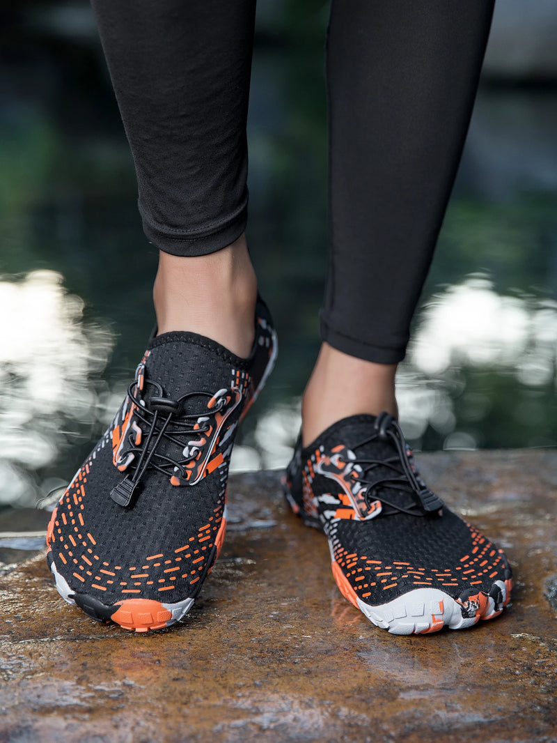 Oiaano Unisex Man Woman Shoes Anti-Non Slip Durable Black Water Barefoot Soft Sole Light Breathable Sport Outdoor Walk Running