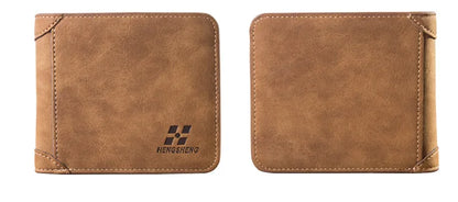 Men's Wallet Leather Billfold Slim Hipster Cowhide Credit Card/ID Holders Inserts Coin Purses Luxury Business Foldable Wallet
