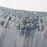 BKQU - Pantalones vaqueros rectos y holgados para mujer, cintura alta, pierna ancha, con diamantes de imitación, largos, moda urbana 2021, pantalones brillantes con diamantes