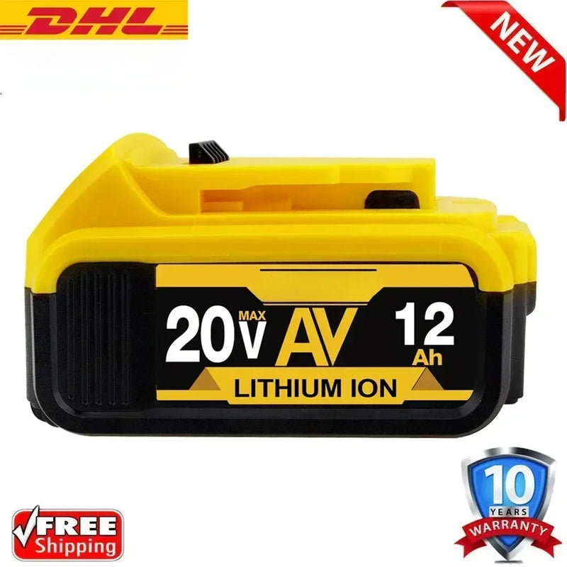 100% nueva batería de repuesto de litio DCB200 20V 6000mAh para Dewalt 18V DCB184 DCB200 DCB182 DCB180 DCB181 DCB182 DCB201 DCB206