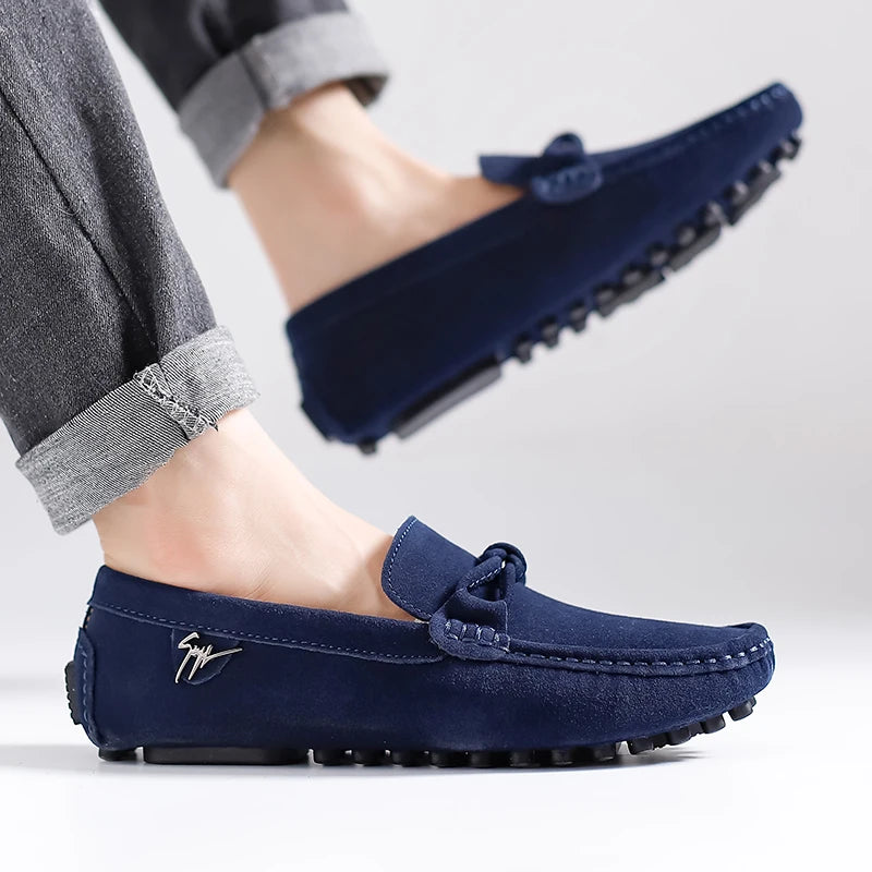 British Style Fashionable Red High-End Banquet Dress Shoes Men's Commuting Driving Work Loafer for Men's Anti-Slip Shoes