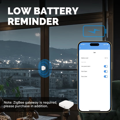MOES Tuya ZigBee Smart Window Door Gate Sensor Detector Smart Home Security Alarm System Smart Life Tuya App Remote Control