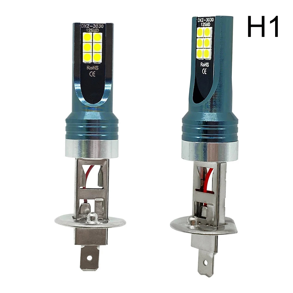 2Pcs H4 H7 LED Headlight H11 H8 H9 H10 H1 H3 Car Fog Light Bulbs 9005 9006 Auto Driving Running Lamps 12000LM 80W 12V