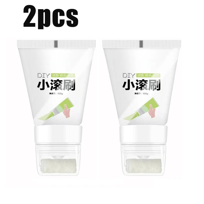 100g White Pink Wall Small Roller Brush Paint Interior Wall Repair Household Wall Graffiti Repair Environmental Protection Paint
