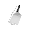 Kitchen Stainless Steel Scraper Cooking Spatula Barbecue Spatula Plate Barbecue Spatula Hamburger Spatula Cooking Utensils