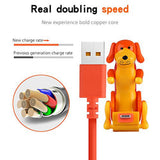 Funny Dog Fast Charger Cable Data Cable For iPhone IOS Android Type-C Mobile Phone Charging Line Prank Gifts Phone Accessories ﻿