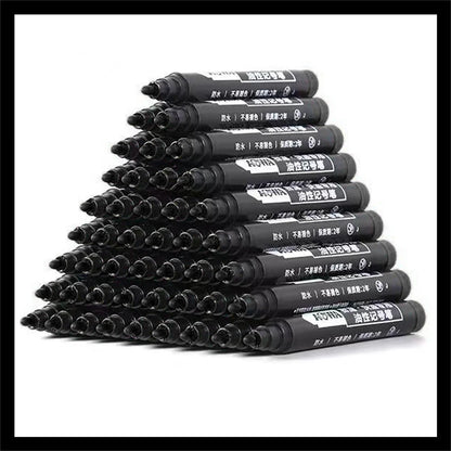 5-50Pcs Waterproof Oil-based Marker Pen Markers Black Blue Red Ink for Glass Metal Stationery Art Drawing Office School Supplies