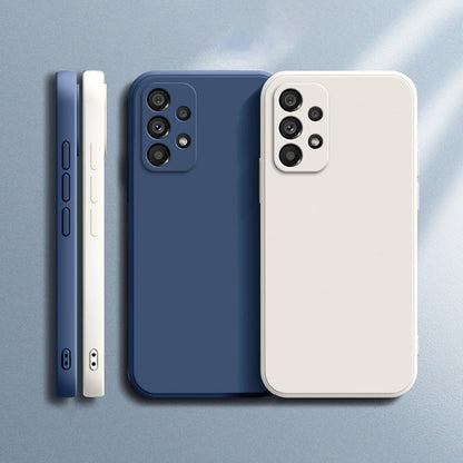 Funda de silicona original para Samsung A32, A42, A52, A52S, A72, A13, A23, A33, A53, A73, A14, A24, A34, A54 5G, funda protectora para cámara
