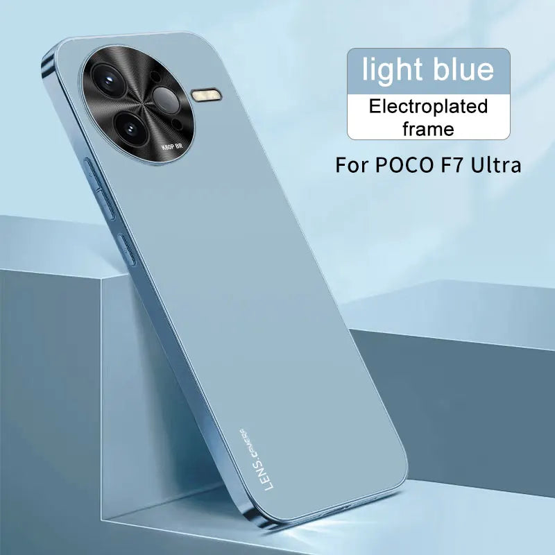 For Xiaomi POCO F7 Ultra Case Hard AG Matte Plating Lens Protective Back Cover Cases For Xiaomi POCO F7 F6 F5 Pro Phone Shell