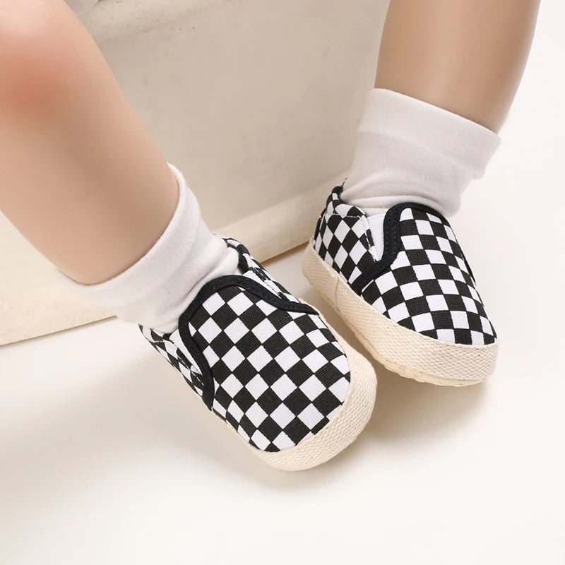 Newborn Baby Canvas Shoes Anti-slip Soft Baby Boy Girl Sneakers Casual Multi-Color Toddler First Walkers Crib Shoes
