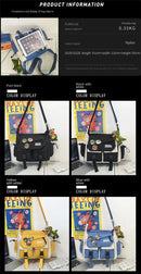 Harajuku Men Nylon Crossbody Bags for Women Messenger Bag Girls School Book Bags Youth Canvas Handbags Shoulder Bag Sac Bolsas