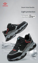 Anti-Piercing Steel Toe Safety Shoes, Certified Work Boots, Oilproof Slip Resistant for Construction & Industrial Shoes for Men